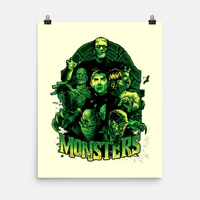 Monsters-none matte poster-Conjura Geek