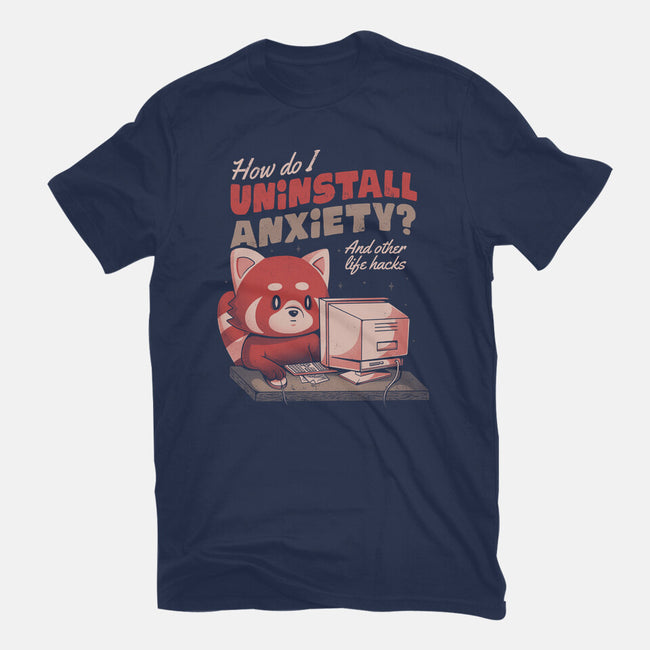 How Do I Uninstall Anxiety-mens premium tee-eduely