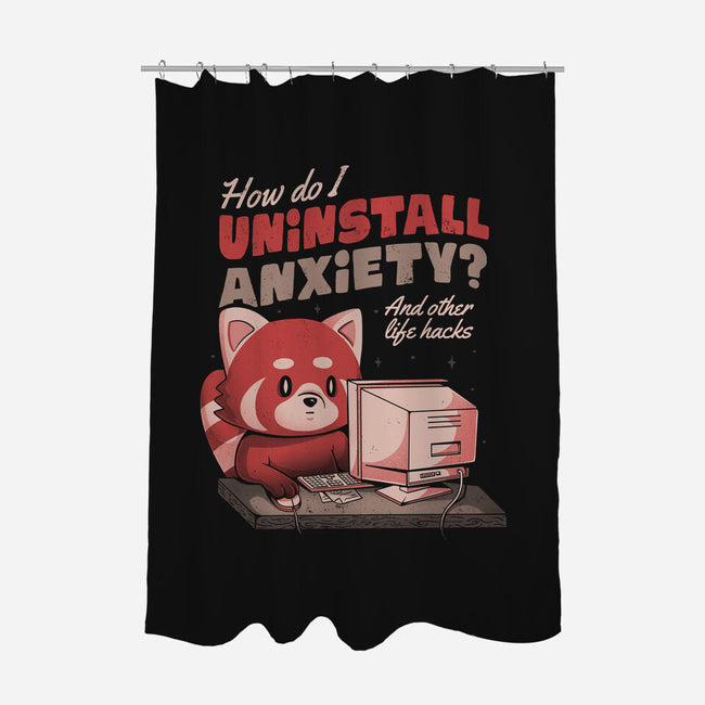How Do I Uninstall Anxiety-none polyester shower curtain-eduely