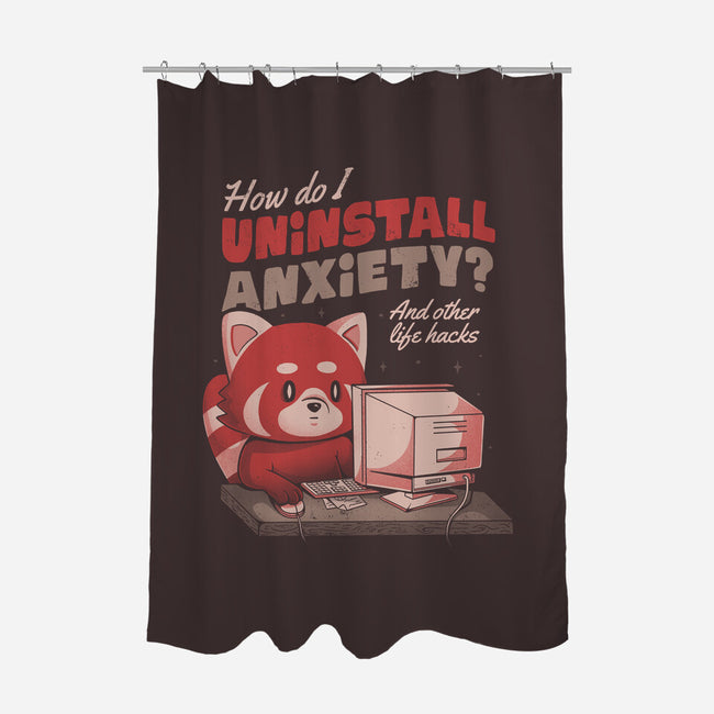 How Do I Uninstall Anxiety-none polyester shower curtain-eduely