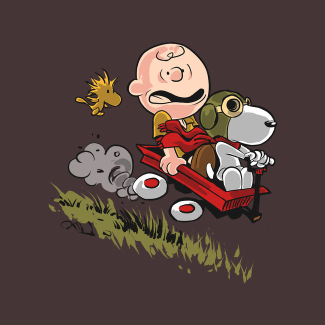 Charlie And Snoopy-none stretched canvas-zascanauta