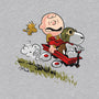 Charlie And Snoopy-womens fitted tee-zascanauta