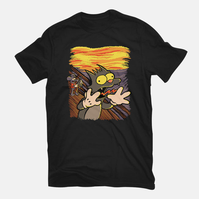 Itchy Scratchy Scream-mens basic tee-leepianti