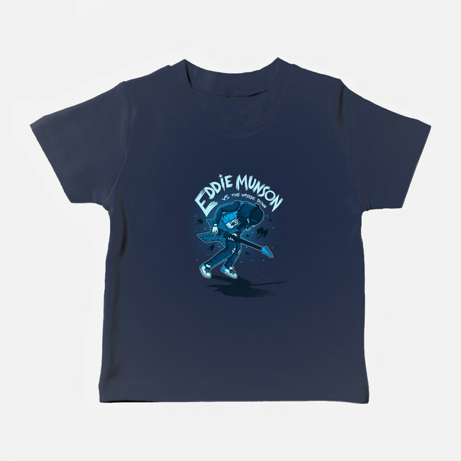 Eddie Vs The Upside Down-baby basic tee-paulagarcia