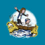 Eddie and Dustin-none polyester shower curtain-paulagarcia