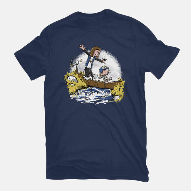 Eddie and Dustin-youth basic tee-paulagarcia