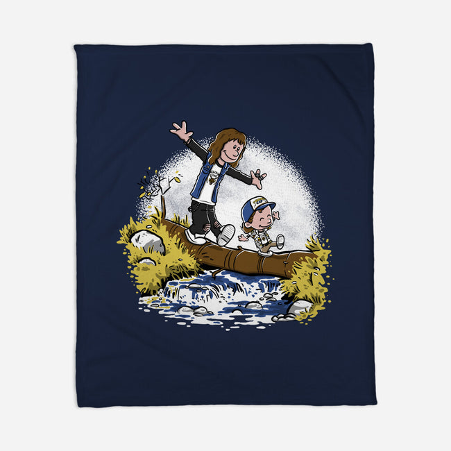 Eddie and Dustin-none fleece blanket-paulagarcia