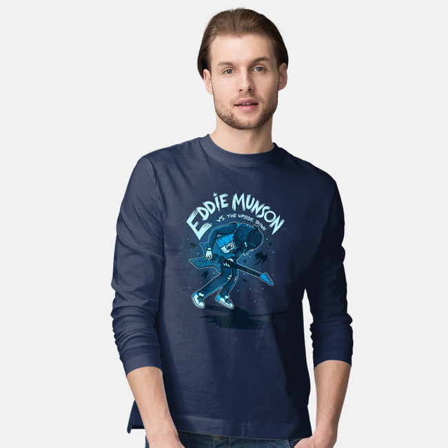 Eddie Vs The Upside Down-mens long sleeved tee-paulagarcia