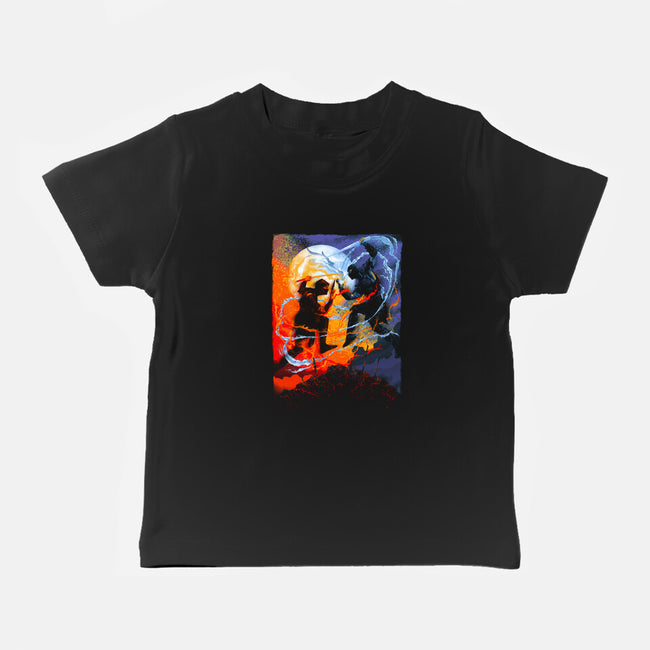 Mortal Battle-baby basic tee-rondes