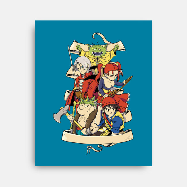 Quest For Dragons-none stretched canvas-Bellades