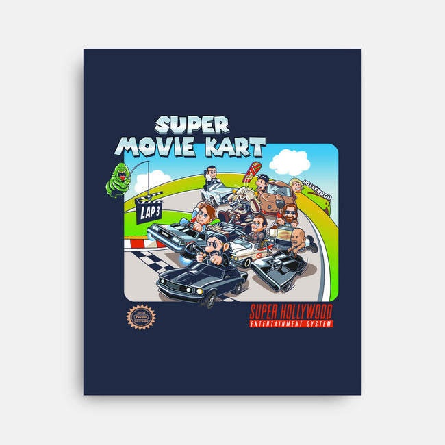 Super Movie Kart-none stretched canvas-goodidearyan