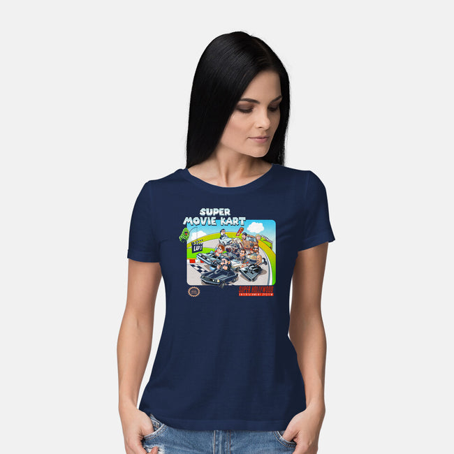 Super Movie Kart-womens basic tee-goodidearyan
