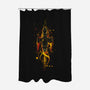 The Shiniest Space Ship V2-none polyester shower curtain-kharmazero