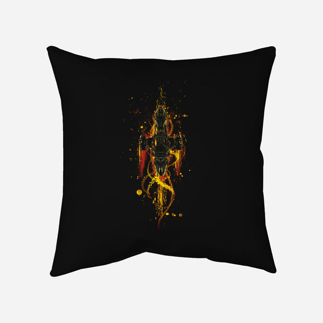 The Shiniest Space Ship V2-none removable cover throw pillow-kharmazero