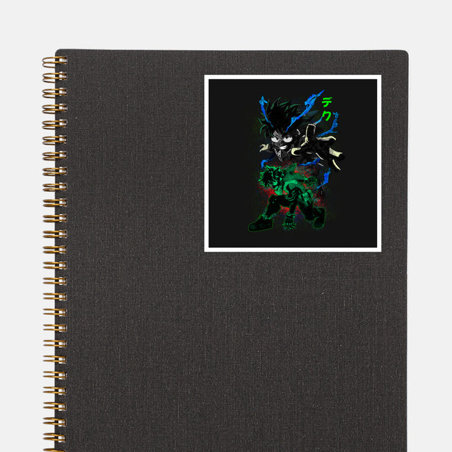 Izuku Deku Hero-none glossy sticker-RonStudio