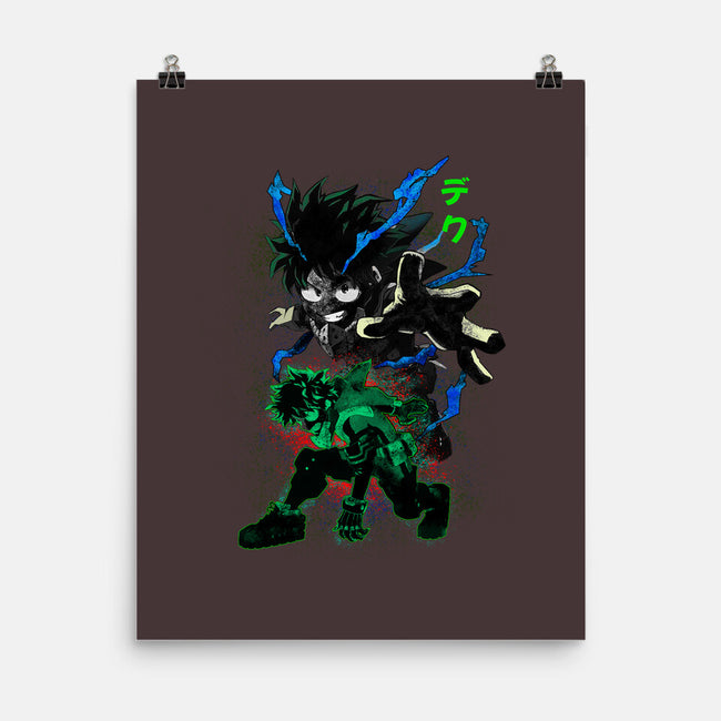 Izuku Deku Hero-none matte poster-RonStudio