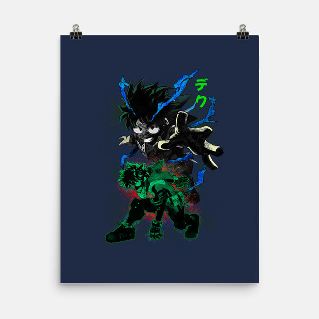 Izuku Deku Hero-none matte poster-RonStudio