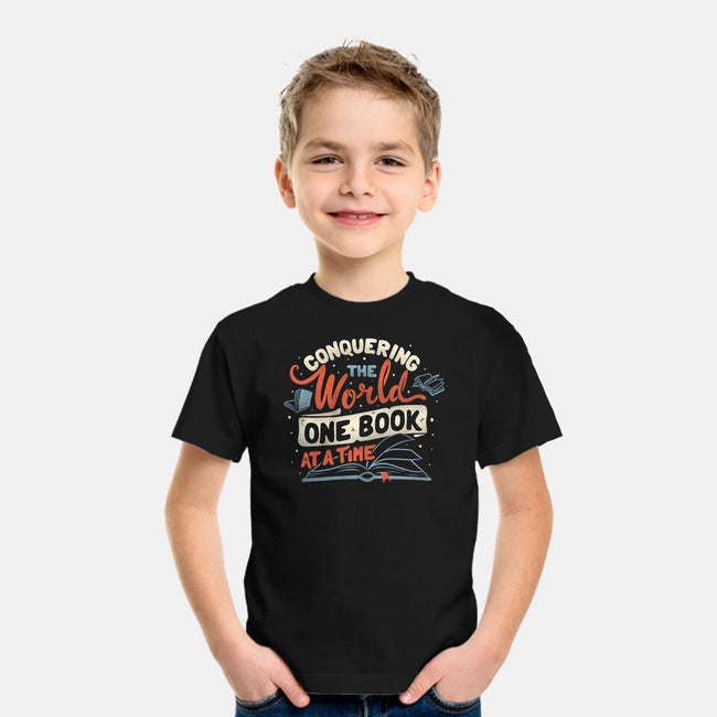 One Book At A Time-youth basic tee-tobefonseca