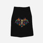 Flowered Bat Skeleton-dog basic pet tank-NemiMakeit