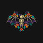 Flowered Bat Skeleton-cat basic pet tank-NemiMakeit