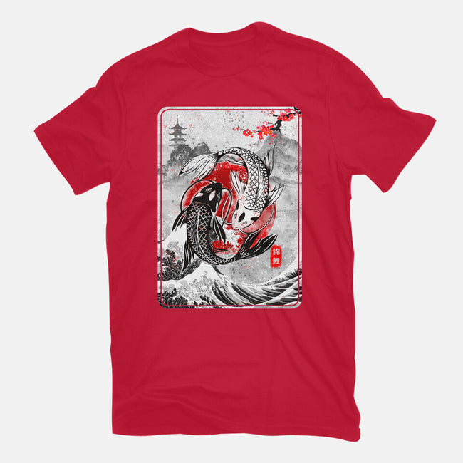 The Koi Fish Yin Yang-mens basic tee-RonStudio