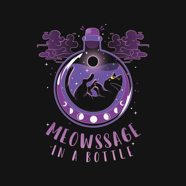 Meowssage In A Bottle-unisex basic tank-yumie