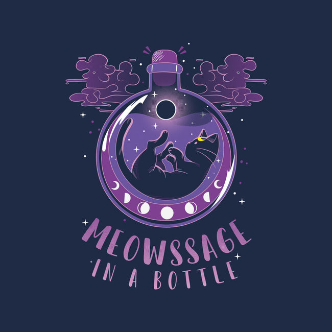 Meowssage In A Bottle-unisex basic tank-yumie