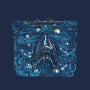 Starry Shark-none stretched canvas-zascanauta