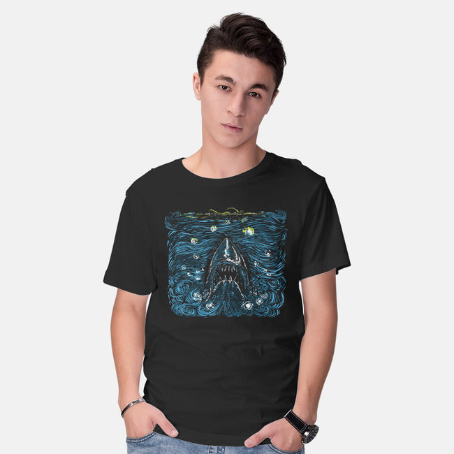 Starry Shark-mens basic tee-zascanauta