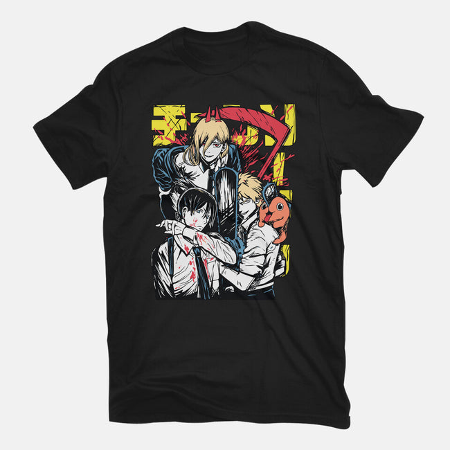 Team Chainsaw-womens basic tee-rondes