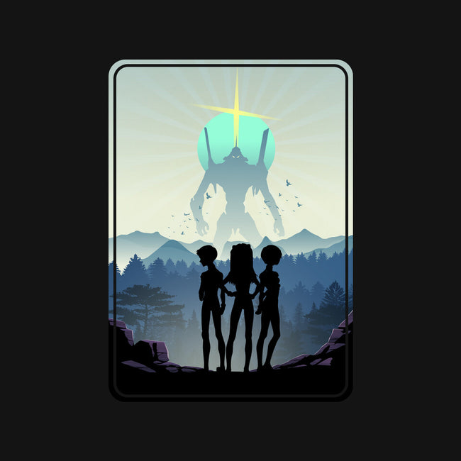 The Eva Mecha Team-none fleece blanket-RonStudio
