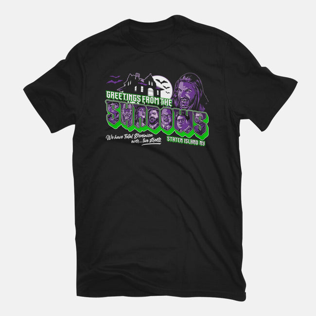 Greetings From The Shadows-womens basic tee-goodidearyan