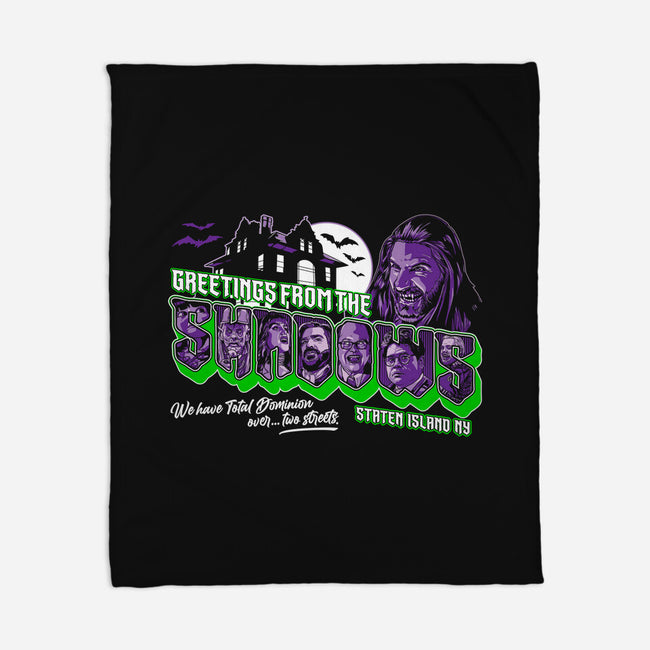 Greetings From The Shadows-none fleece blanket-goodidearyan