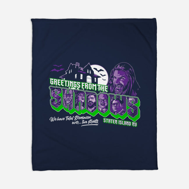 Greetings From The Shadows-none fleece blanket-goodidearyan