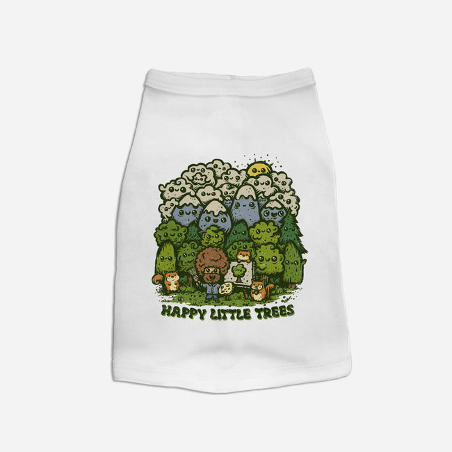 Happy Little Trees-dog basic pet tank-kg07