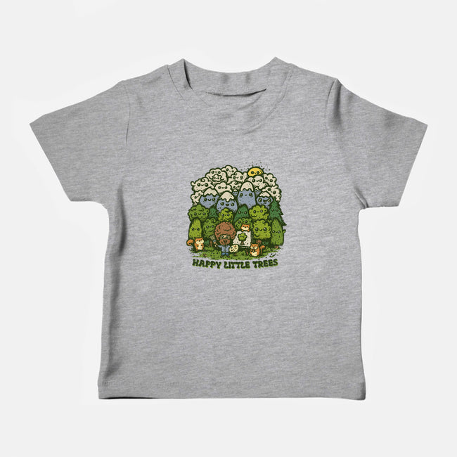 Happy Little Trees-baby basic tee-kg07