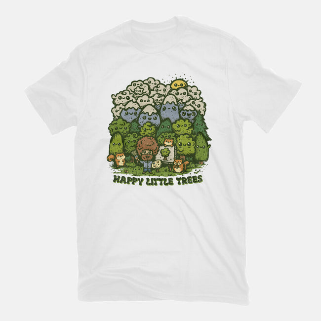 Happy Little Trees-unisex basic tee-kg07