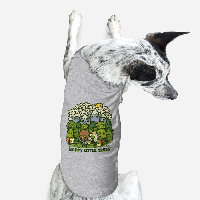 Happy Little Trees-dog basic pet tank-kg07