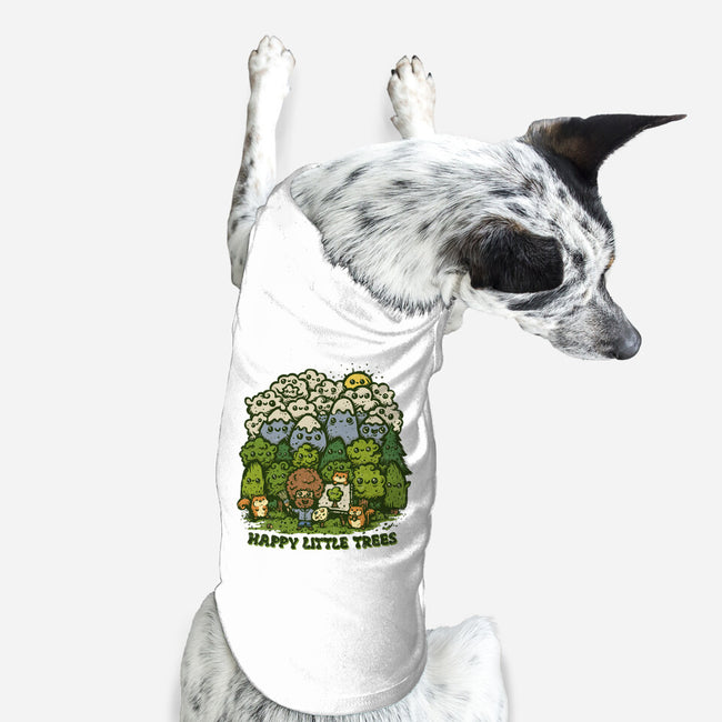 Happy Little Trees-dog basic pet tank-kg07