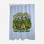 Happy Little Trees-none polyester shower curtain-kg07