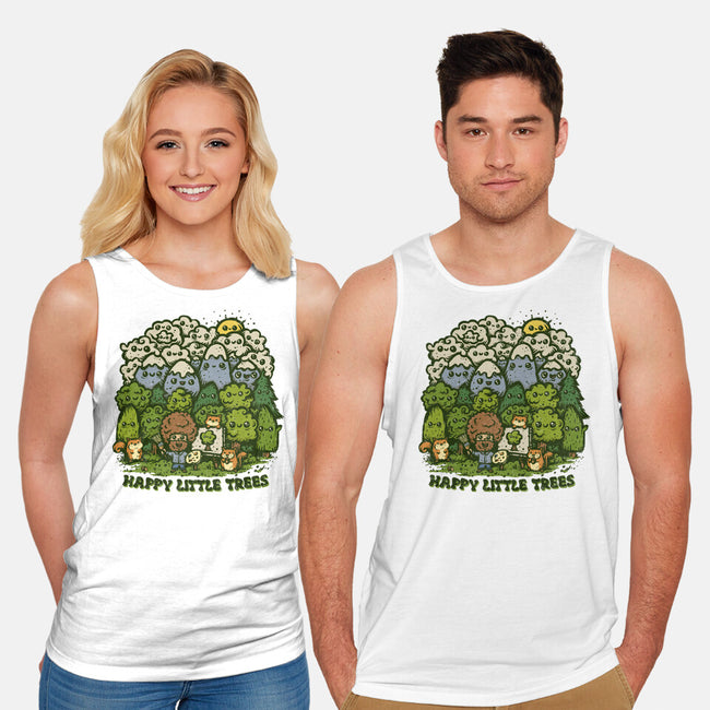 Happy Little Trees-unisex basic tank-kg07