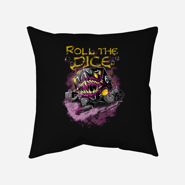 Rolling The Dice-none removable cover throw pillow-Guilherme magno de oliveira