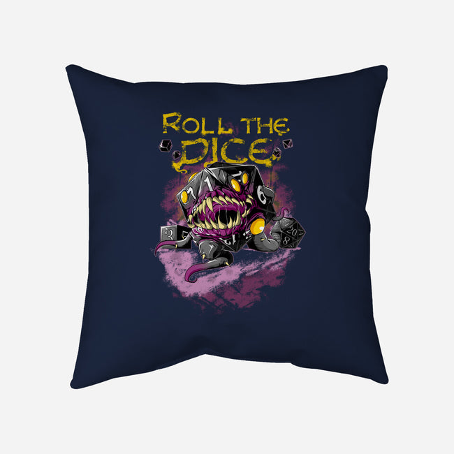 Rolling The Dice-none removable cover throw pillow-Guilherme magno de oliveira