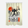 Shinji Ikari Eva 01 Ink-none polyester shower curtain-bellahoang
