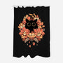 Feline Spy-none polyester shower curtain-Snouleaf
