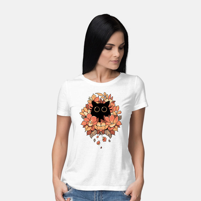 Feline Spy-womens basic tee-Snouleaf