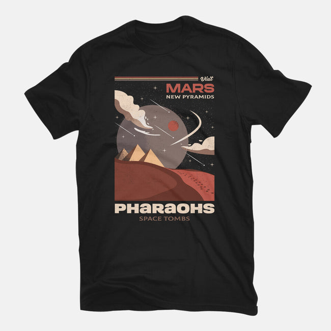 Visit Mars Pyramids-youth basic tee-Logozaste