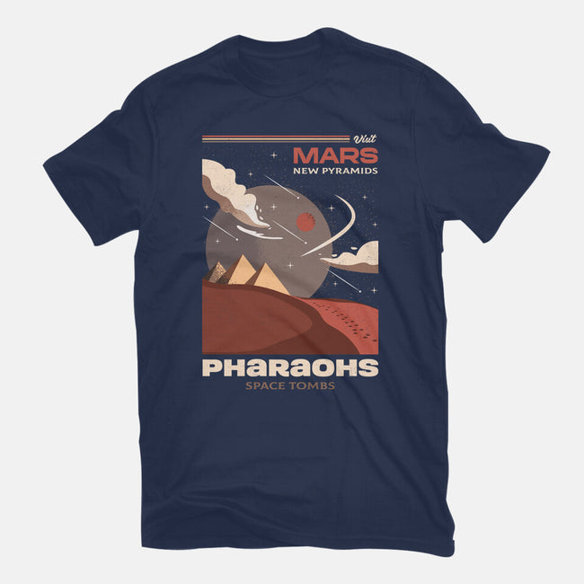 Visit Mars Pyramids-youth basic tee-Logozaste