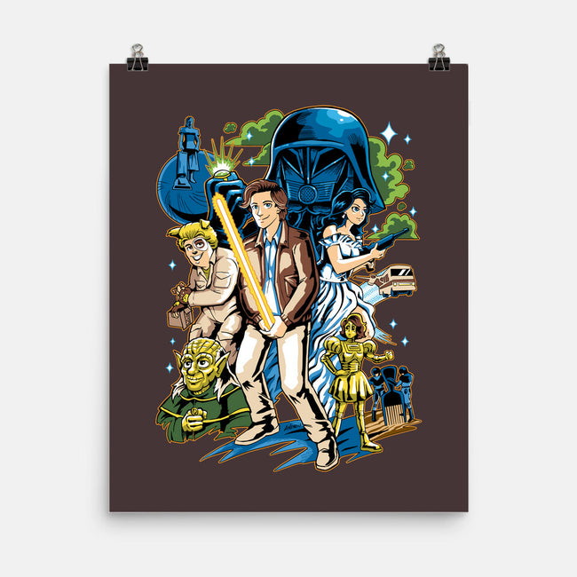 Crazy Space-none matte poster-Andriu