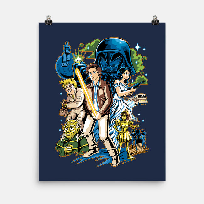 Crazy Space-none matte poster-Andriu